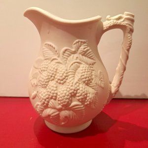 Vintage Rouse Parian Off white Pitcher